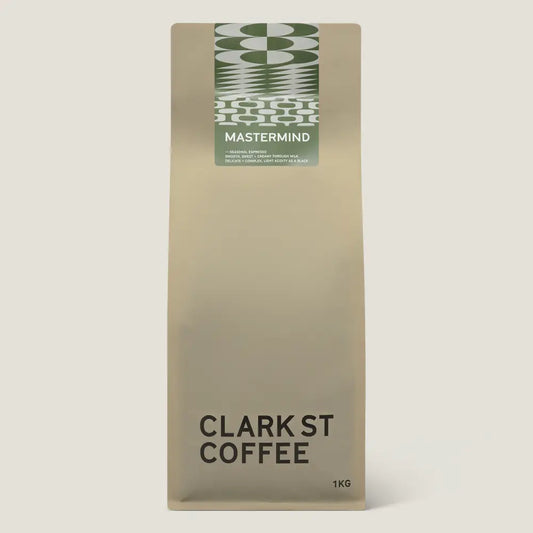 Mastermind espresso blend 1kg — buy coffee beans online Australia — Clark St Coffee Melbourne