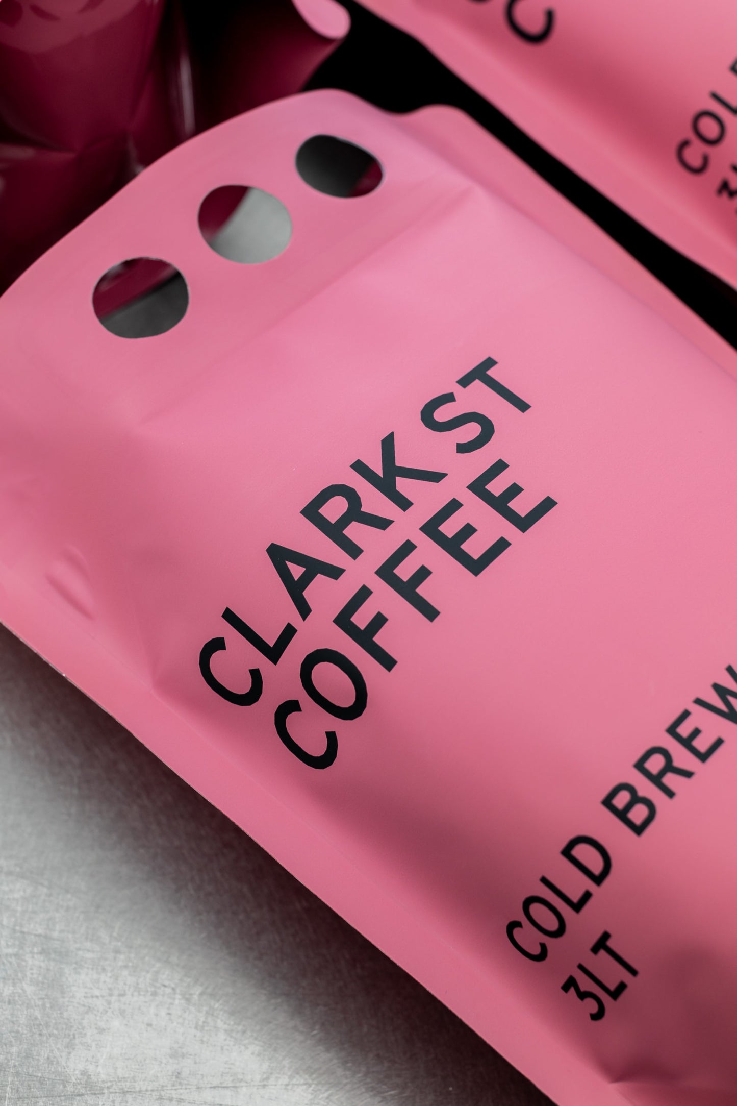 Clark St Coffee cold brew 3 litre stand up pouch packaging