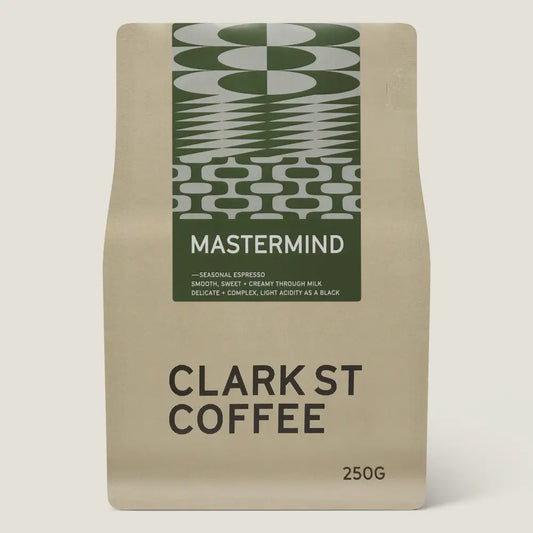 Mastermind seasonal espresso blend 250g — specialty coffee online Australia — Clark St Coffee