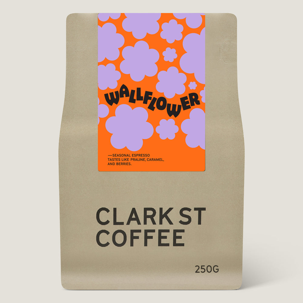 Wallflower seasonal espresso blend 250g — specialty coffee online Australia — Clark St Coffee