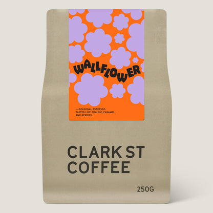 Wallflower seasonal espresso blend 250g — specialty coffee online Australia — Clark St Coffee