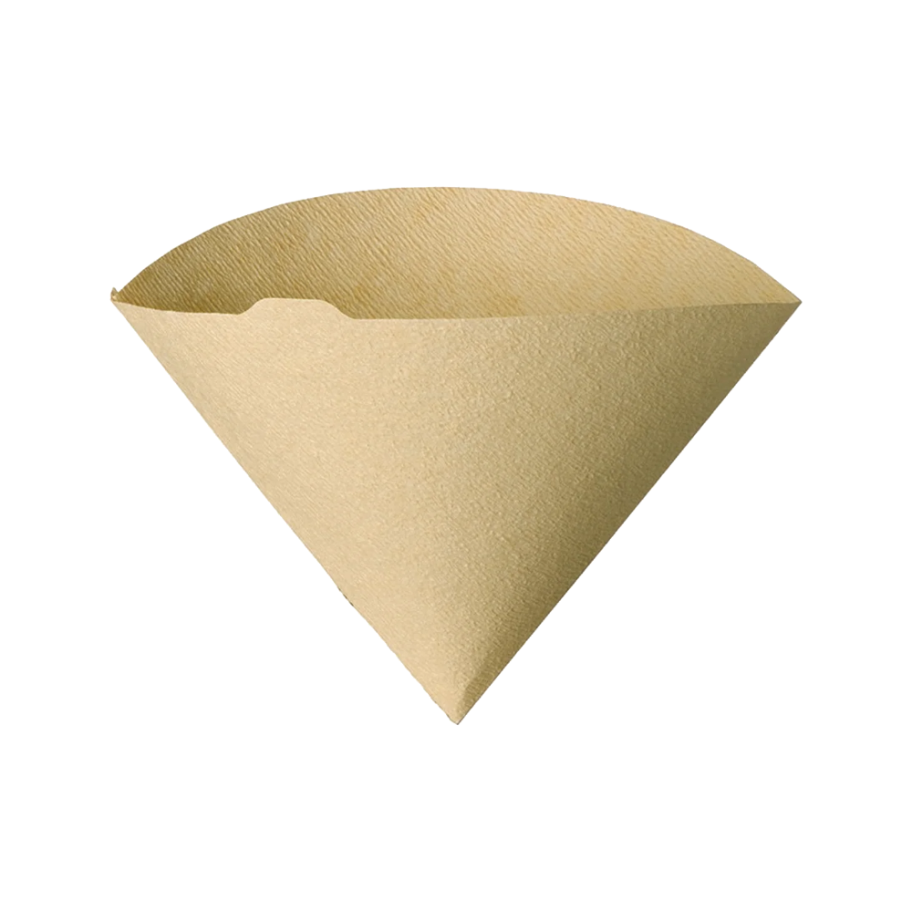 Hario V60 02 natural unbleached paper filter, cone-shaped for pour-over coffee