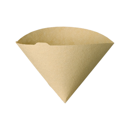Hario V60 02 natural unbleached paper filter, cone-shaped for pour-over coffee