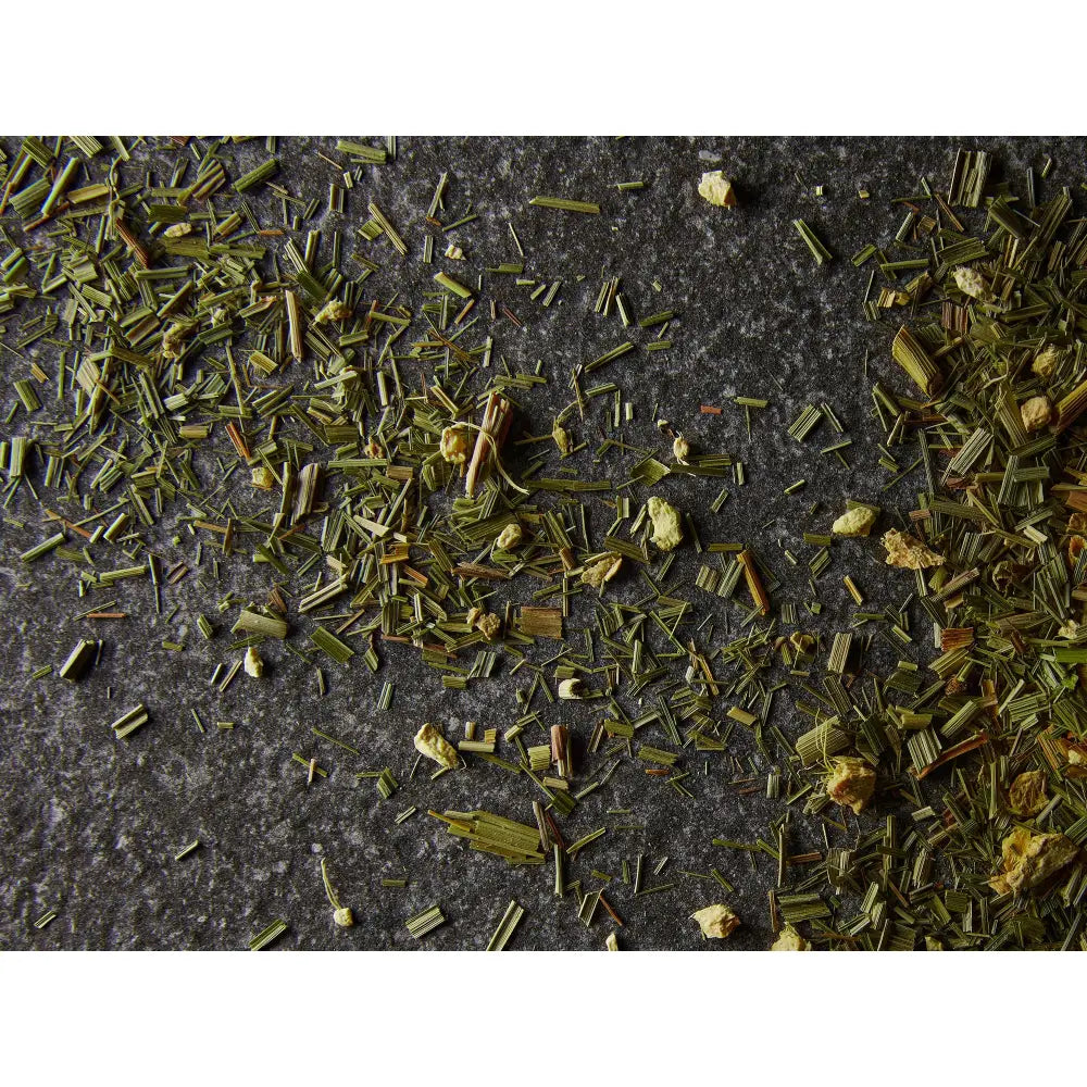 Lemongrass ginger pyramid tea bags — herbal tisane — Clark St Coffee