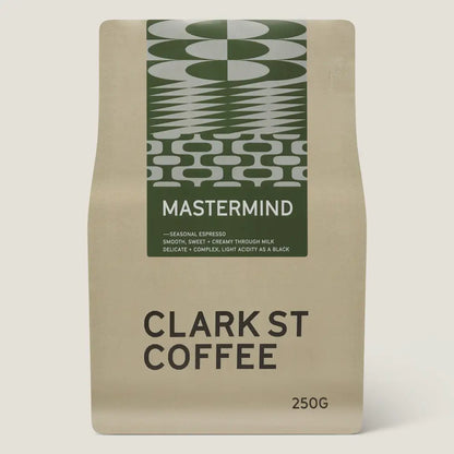 Mastermind seasonal espresso blend 250g — specialty coffee online Australia — Clark St Coffee
